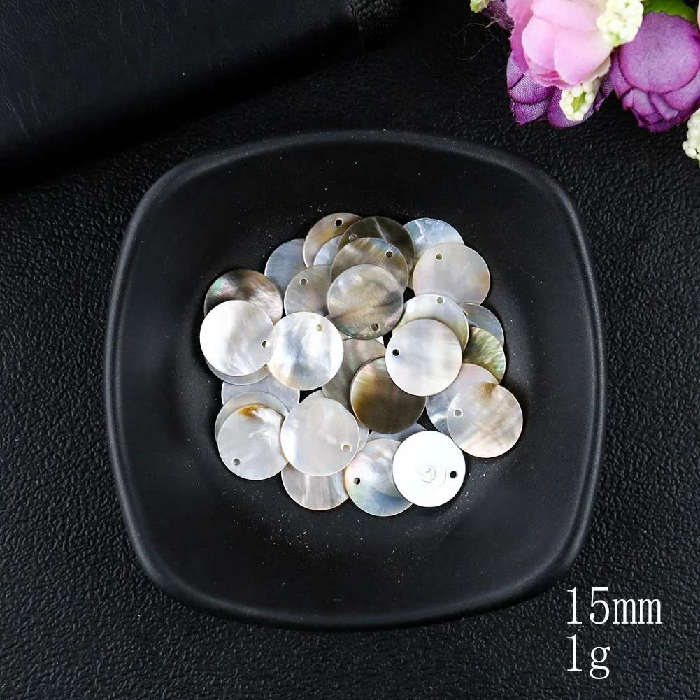 2PC 10--60mm Natural Polishing - Mother Of Pearl Shell Pendant Necklace recension och pris