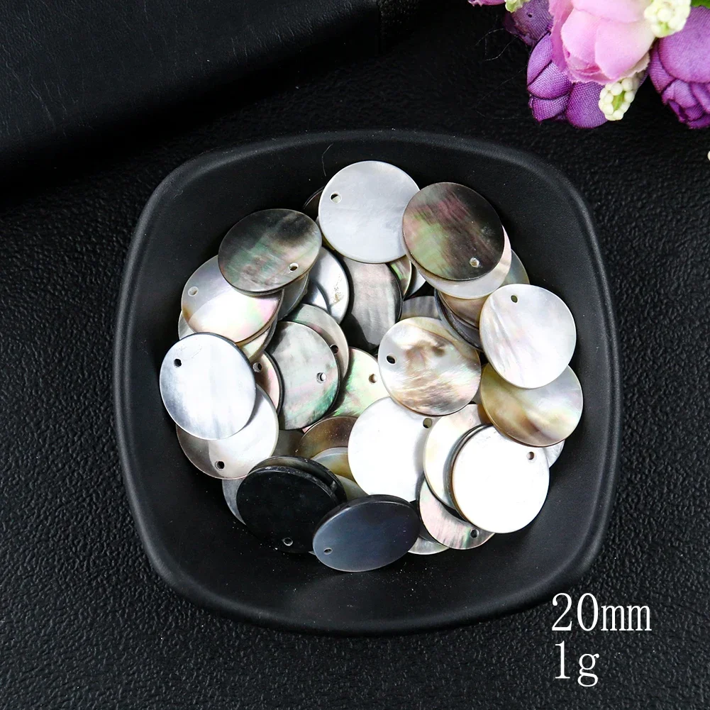 2PC 10--60mm Natural Polishing - Mother Of Pearl Shell Pendant Necklace recension och pris