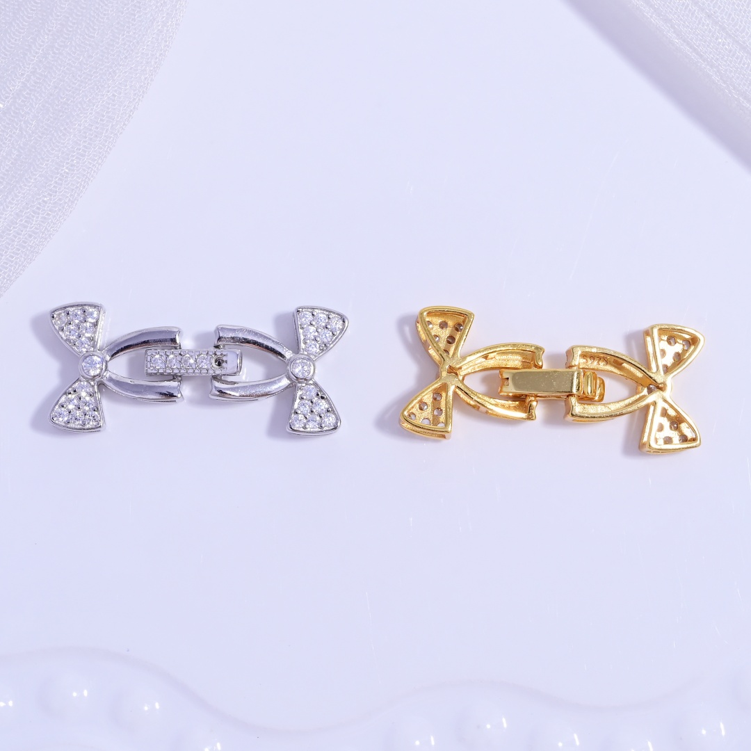 S925 Sterling Silver Multi - r - Silver Bead Clasps For Pearl Necklace recension och pris