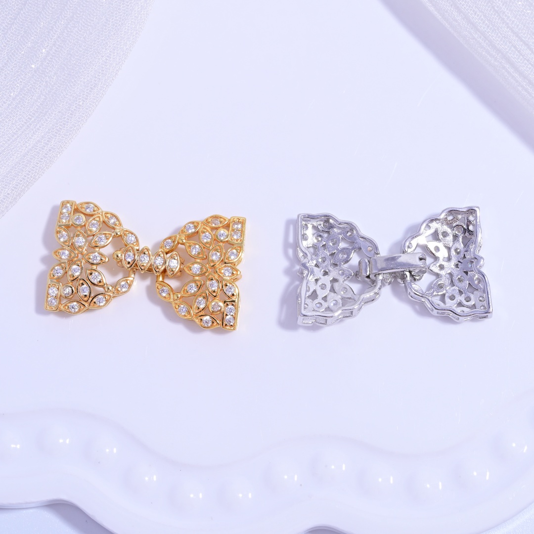 S925 Sterling Silver Multi - r - Silver Bead Clasps For Pearl Necklace recension och pris