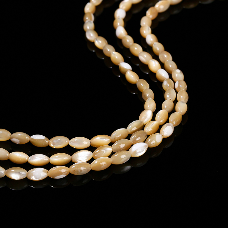 7*4mm Natural White Shell Rice - Mother Of Pearl Shell Pendant Necklace recension och pris